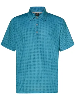 Oakley Grid Camo Polo - Monogram Pacific