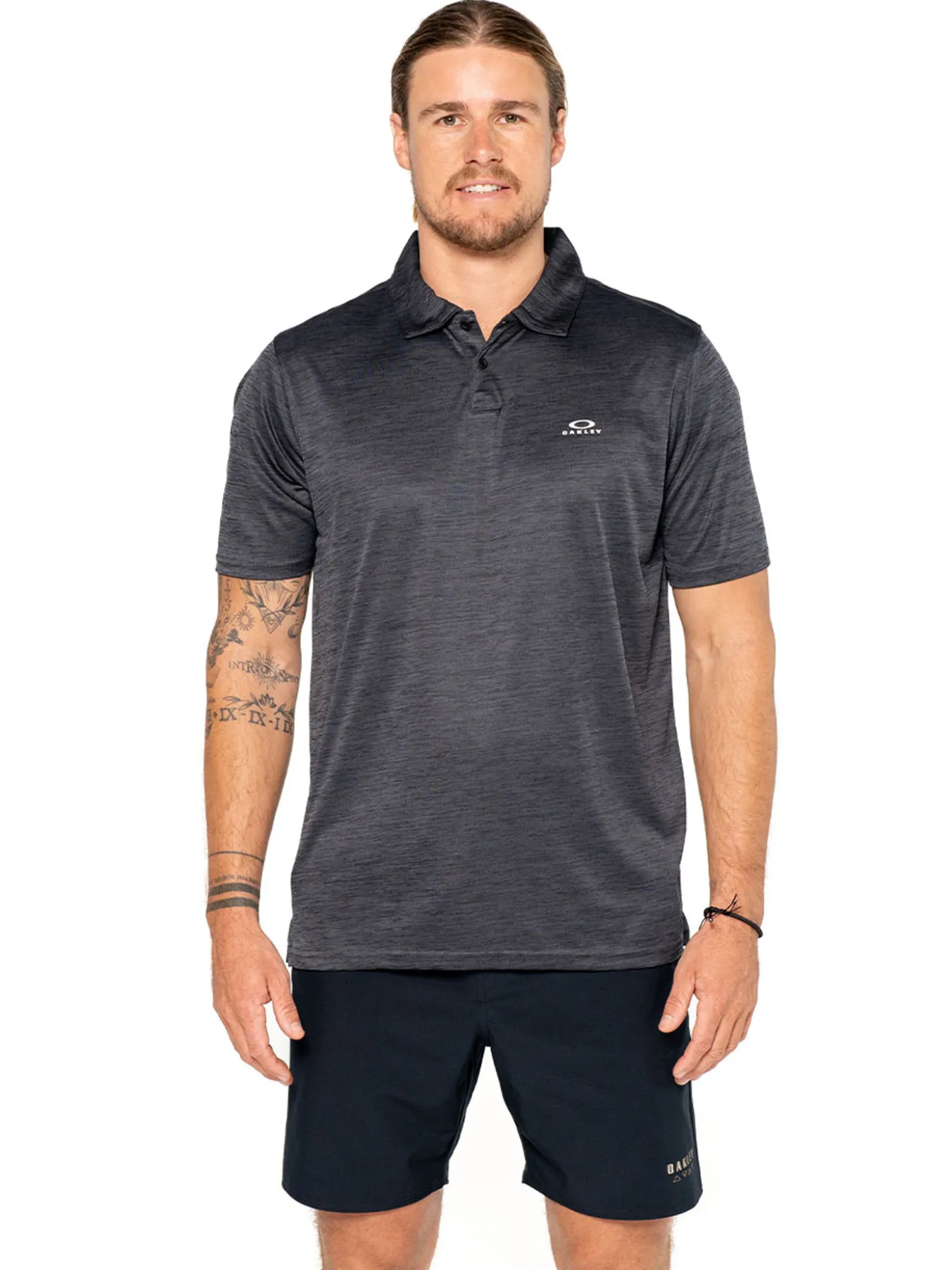 Oakley Hydrolix Galaxy Polo - Dark Pacific Heather