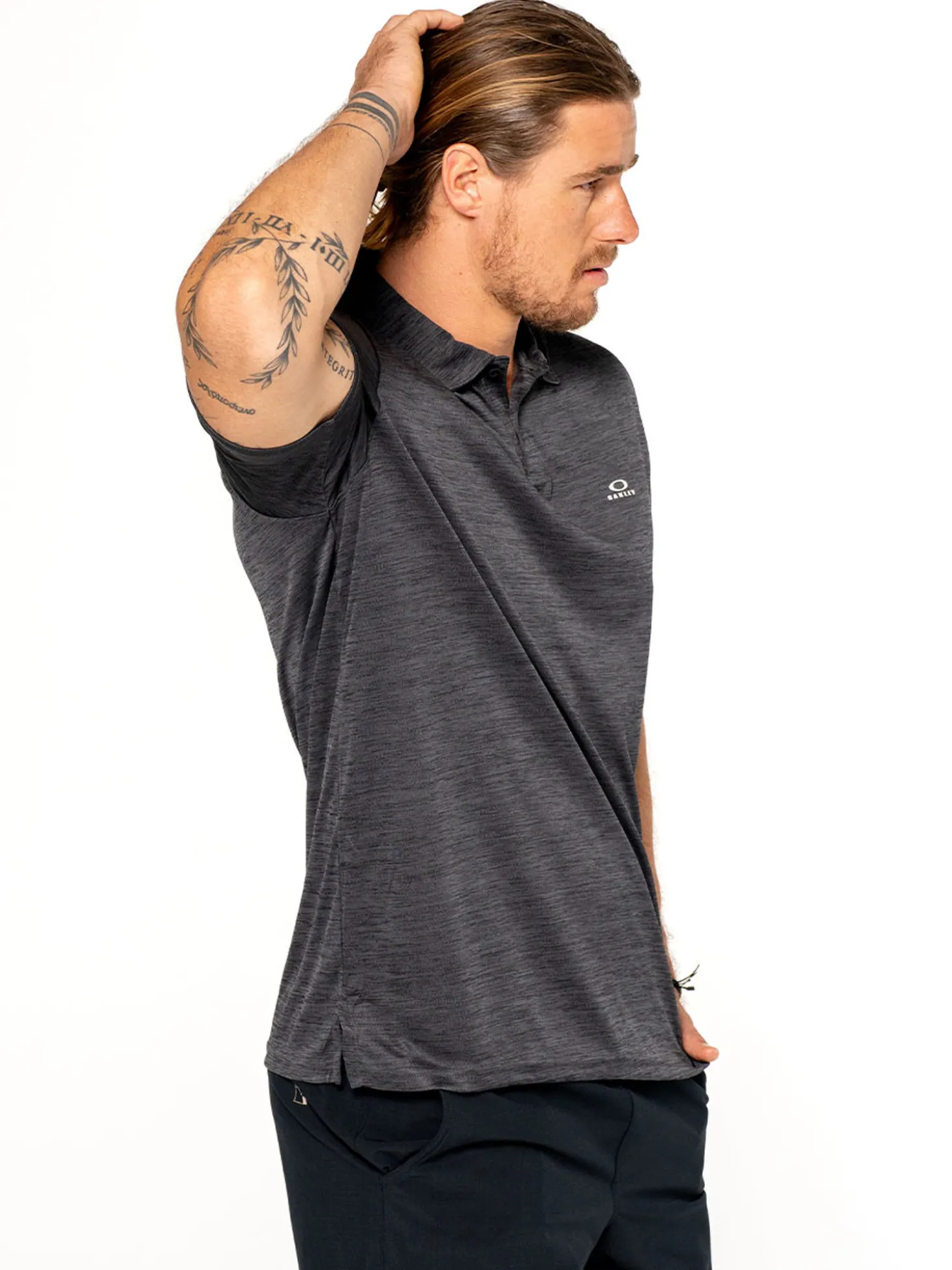 Oakley Hydrolix Galaxy Polo - Dark Pacific Heather