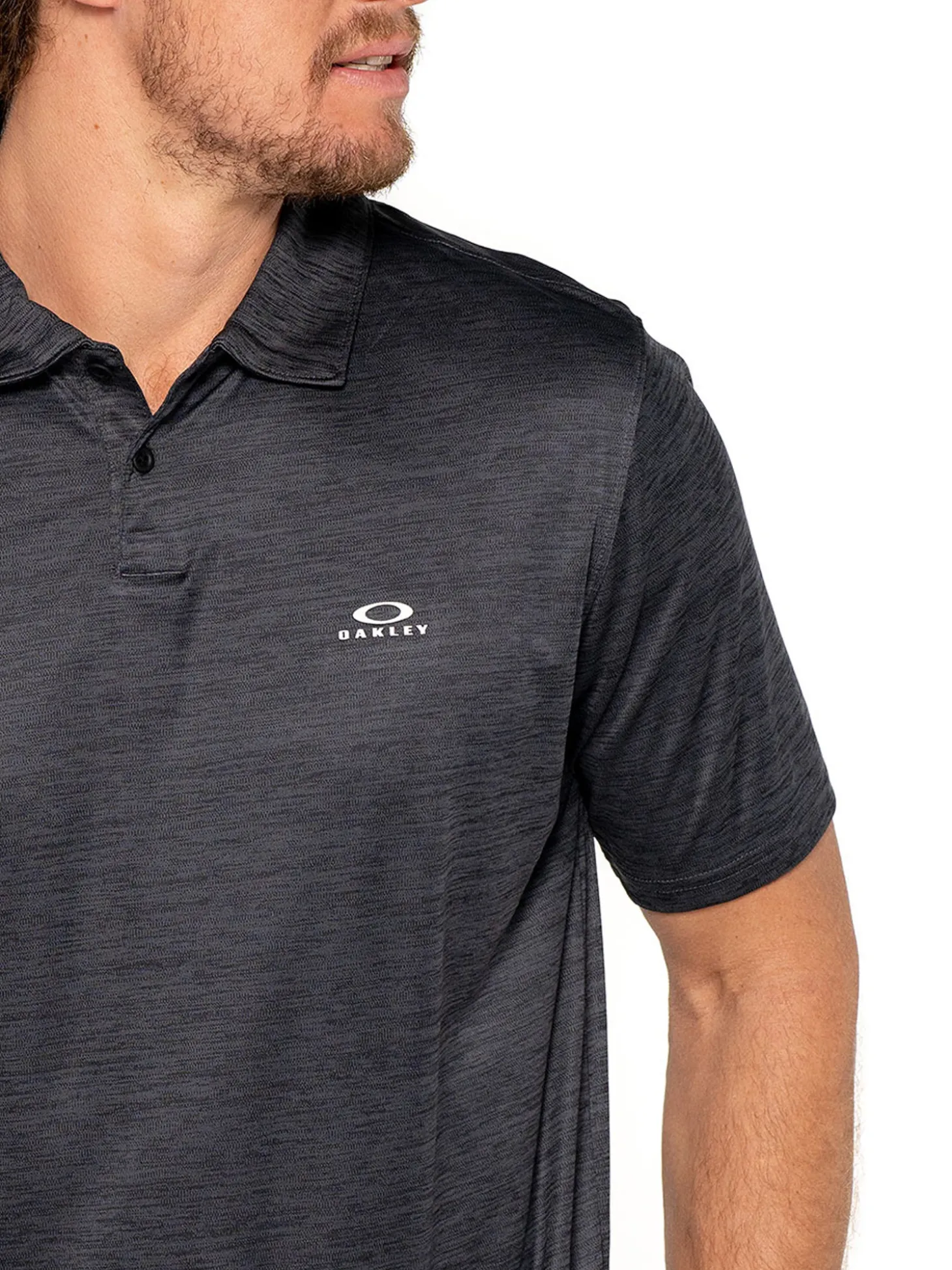 Oakley Hydrolix Galaxy Polo - Dark Pacific Heather