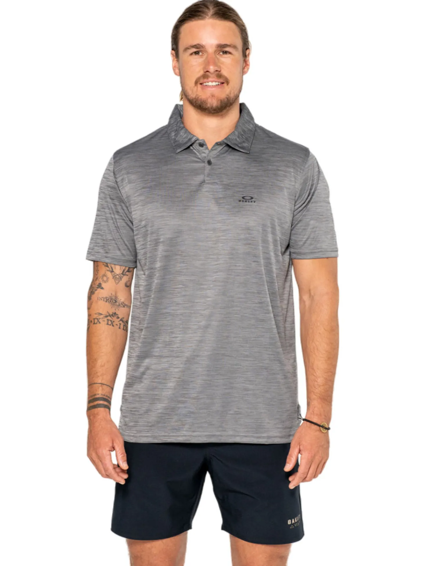 Oakley Hydrolix Galaxy Polo - New Granite Heather