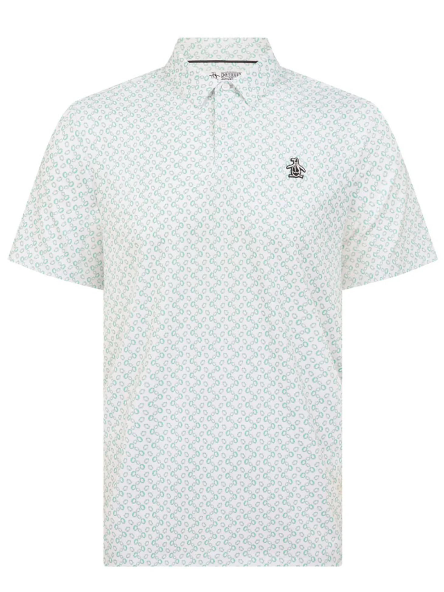 Original Penguin All Over Lifesaver Print Polo - Bright White