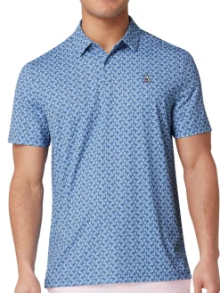 Original Penguin All Over Lifesaver Print Polo - Quiet Harbour