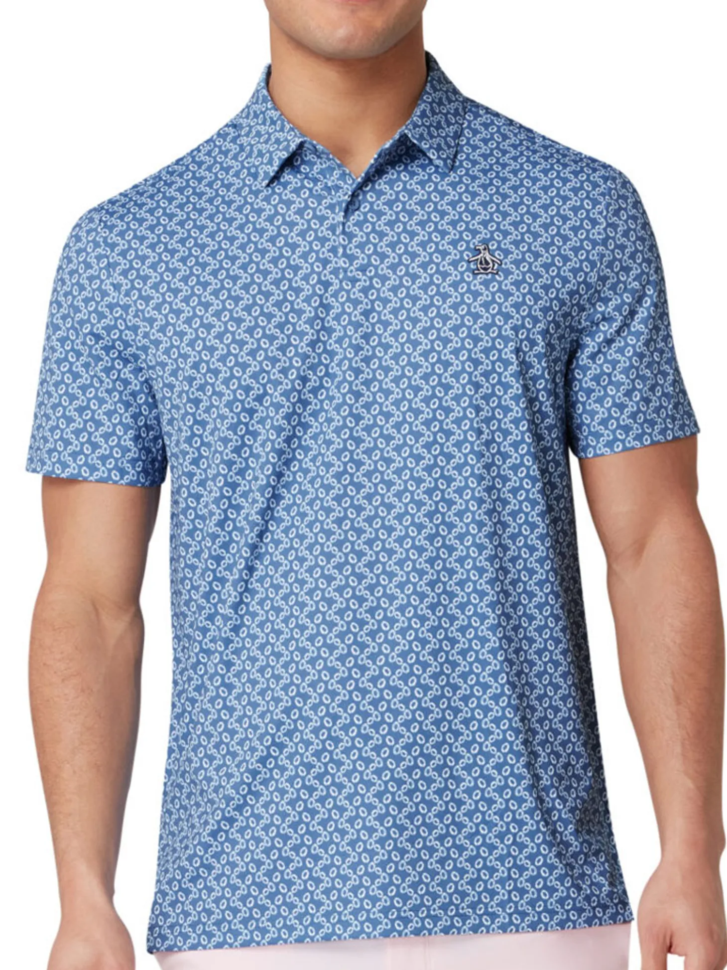 Original Penguin All Over Lifesaver Print Polo - Quiet Harbour