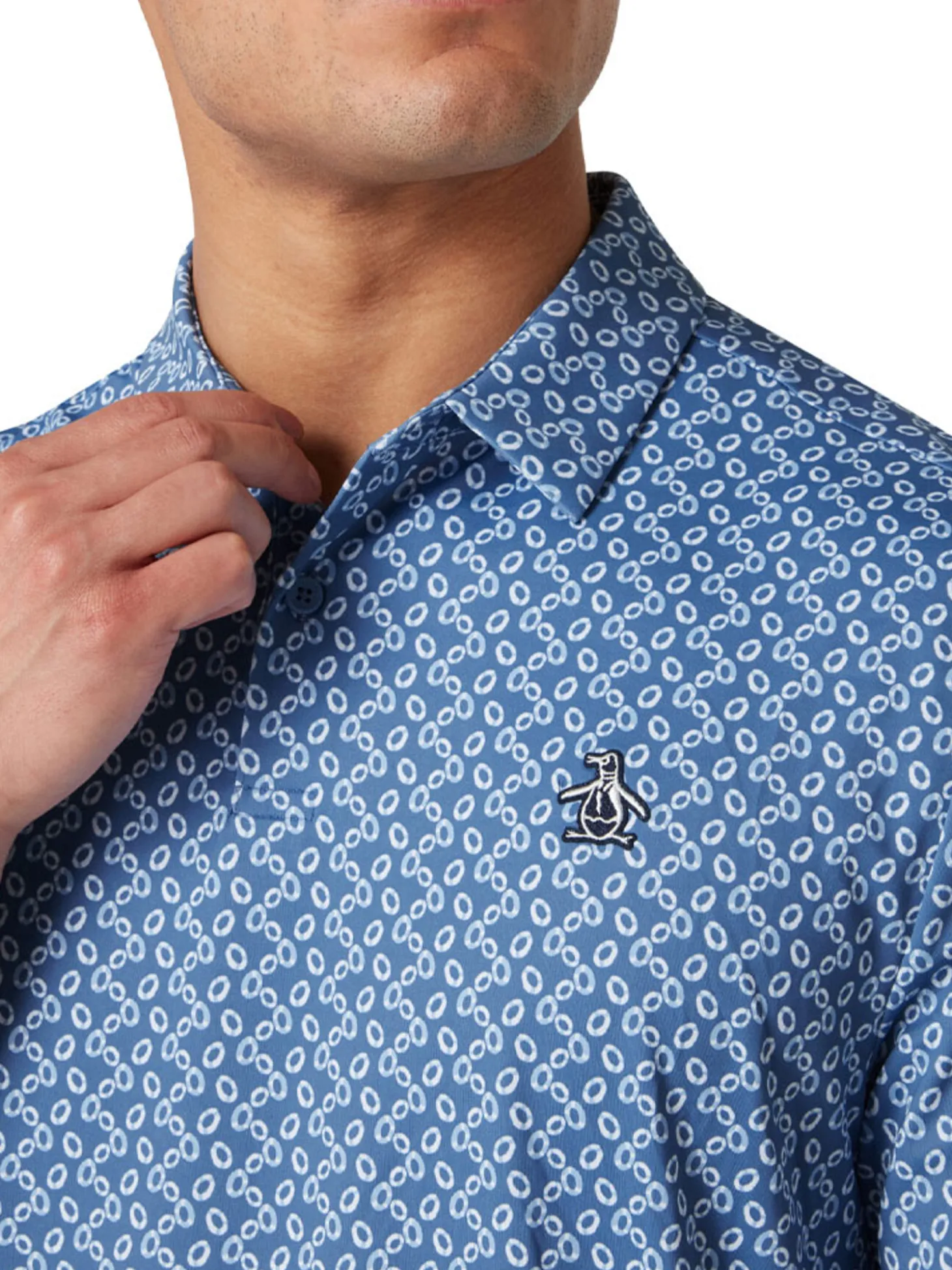 Original Penguin All Over Lifesaver Print Polo - Quiet Harbour