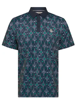 Original Penguin Lattice Cocktail Earl Polo - Black Iris