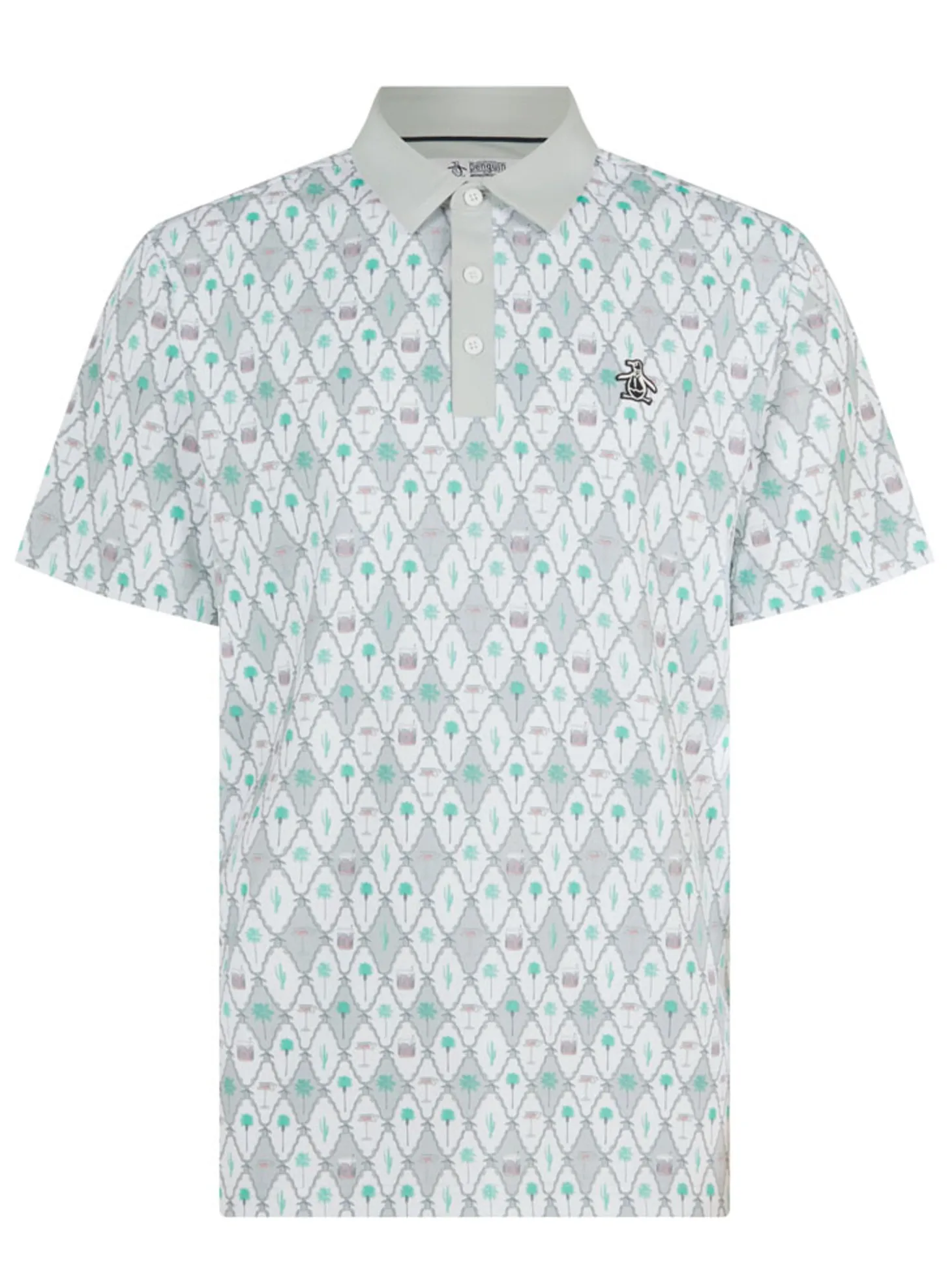 Original Penguin Lattice Cocktail Earl Polo - Bright White