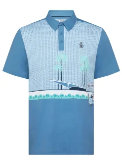 Original Penguin Palm Springs Block Polo - Quiet Harbour
