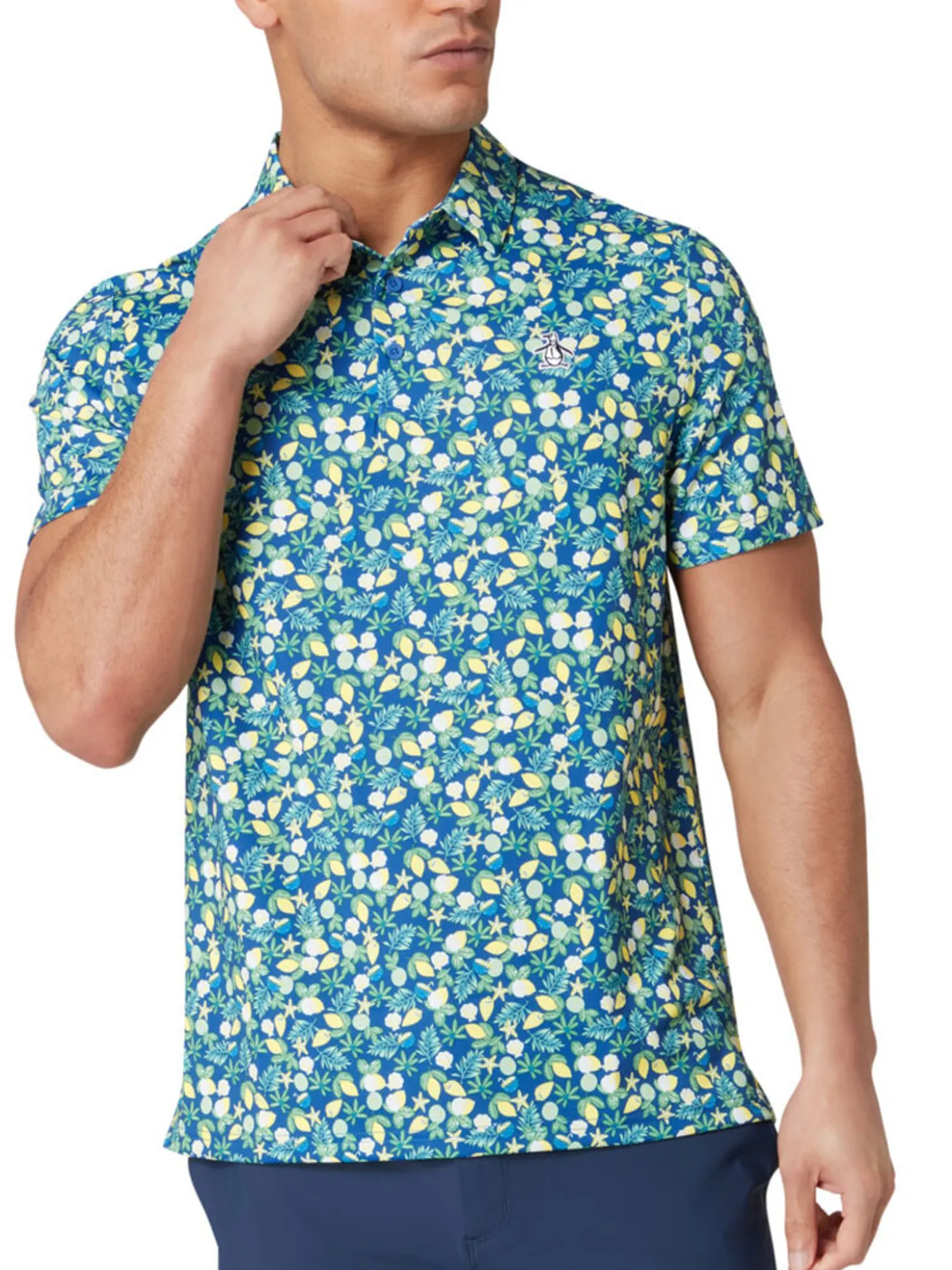 Original Penguin Pete's Coconut Caddy Polo - Galaxy Blue