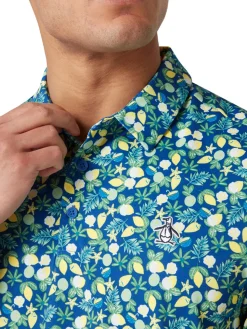 Original Penguin Pete's Coconut Caddy Polo - Galaxy Blue