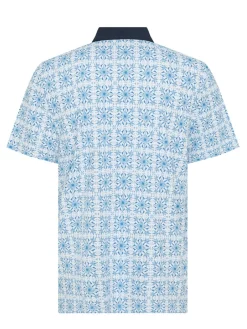 Original Penguin Pete's Cocktail Windowpane Polo - Bright White