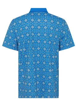 Original Penguin Pete's Cocktail Windowpane Polo - French Blue