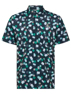 Original Penguin Pete's Travel Tags Caddy Polo - Black Iris