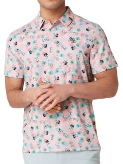 Original Penguin Pete's Travel Tags Caddy Polo - Charm Pink