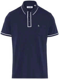 Original Penguin The Technical Earl Polo - Black Iris