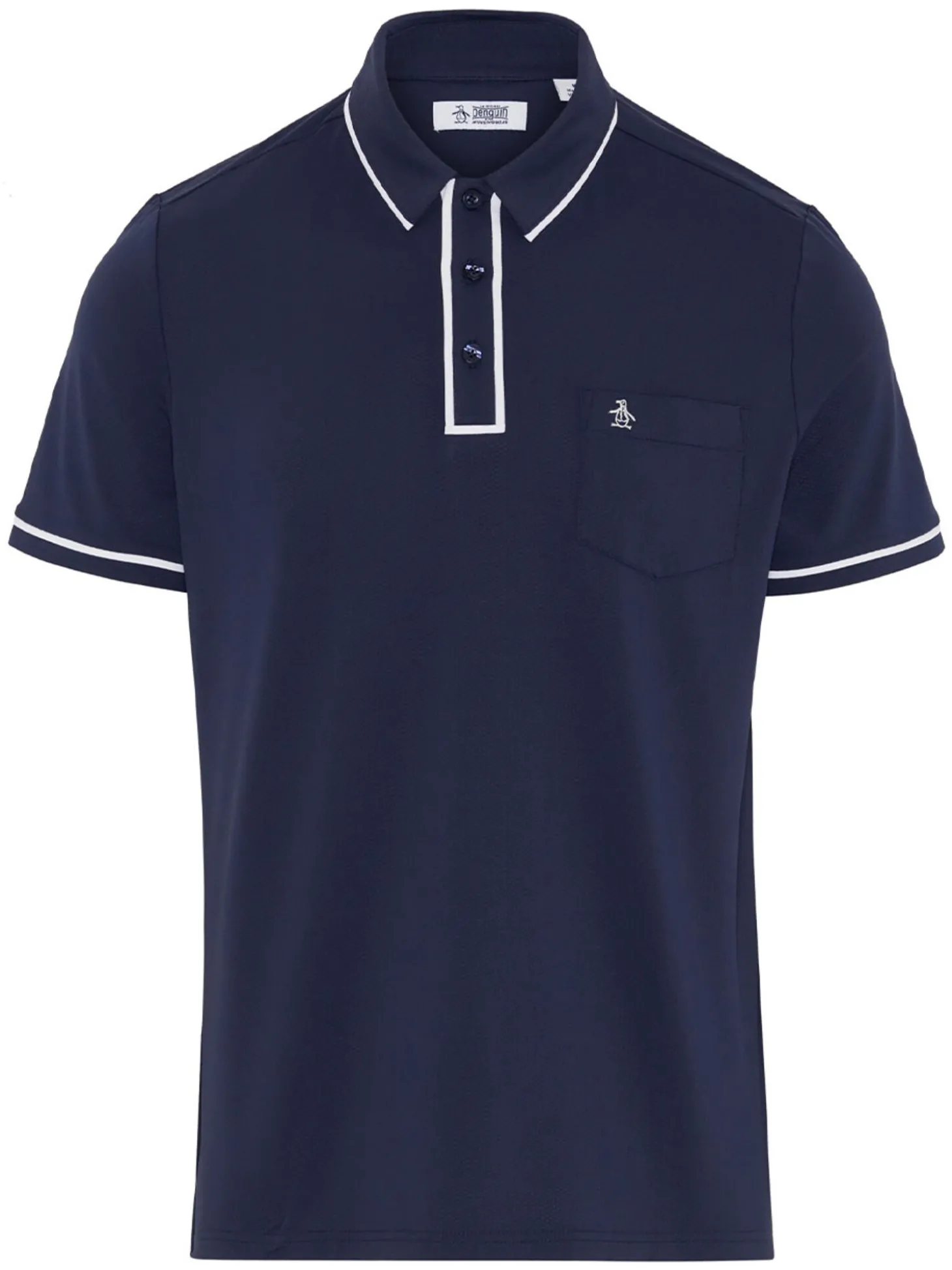 Original Penguin The Technical Earl Polo - Black Iris