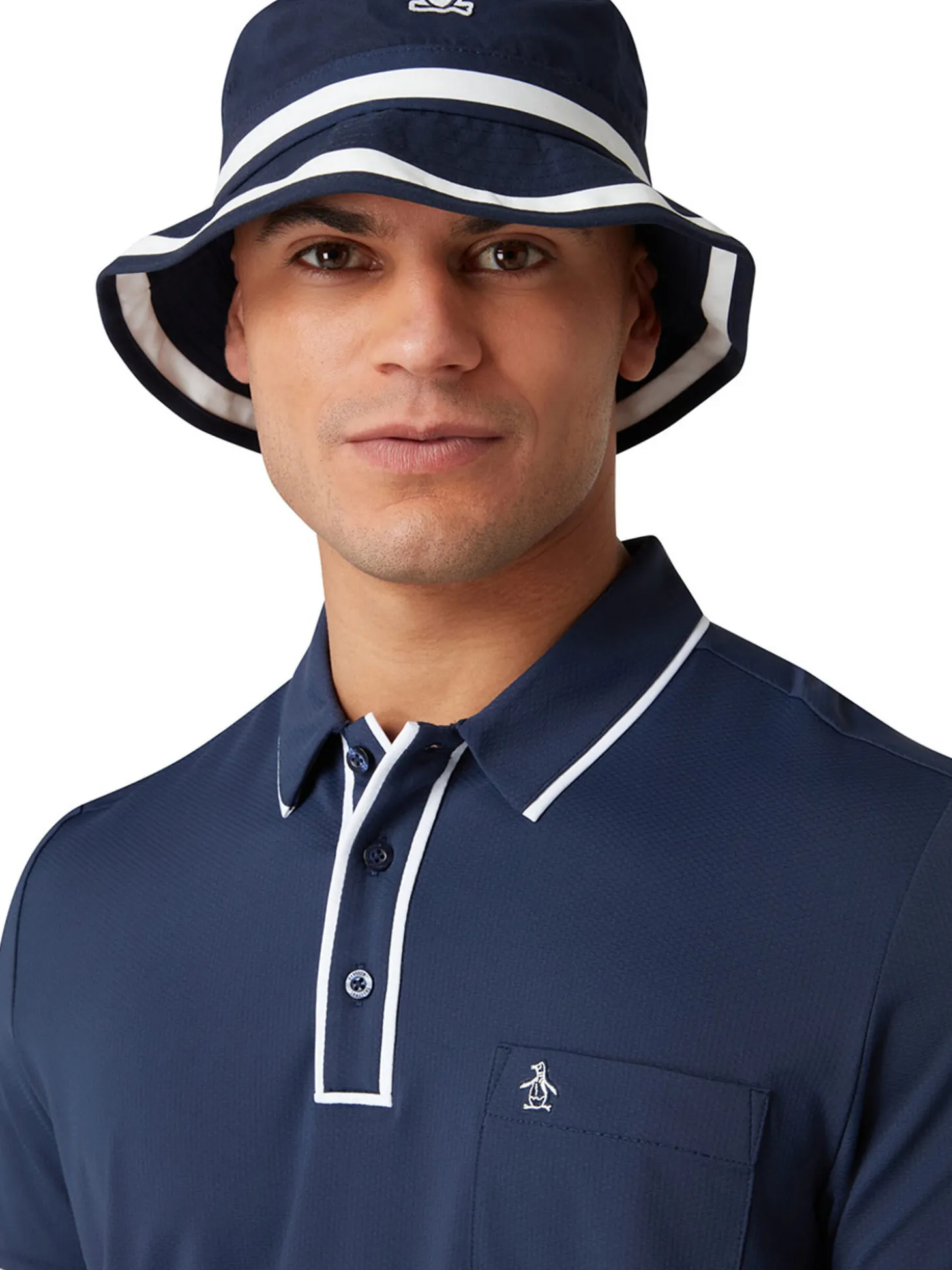 Original Penguin The Technical Earl Polo - Black Iris