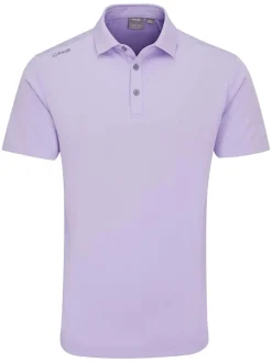 Ping Lindum Tailored Fit Polo - Purple Ash