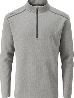 Ping Ramsey 1/2 Zip Ribbed Fleece - Ash Marl