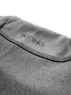Ping Ramsey 1/2 Zip Ribbed Fleece - Ash Marl