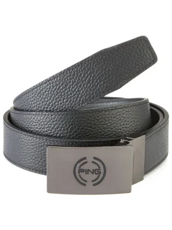 Ping Stamp Reversible Belt - Black/Asphalt