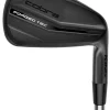 Pre-Owned Cobra Forged Tec 22 Black Steel Iron Set - LH - 4PW - Stiff