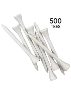 Pride 2.75" Golf Tees 500 Pack - White