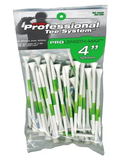 Pride Golf Tee Prolength Tees - 50 Pack Green