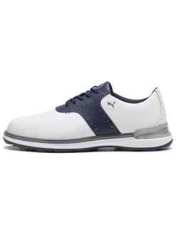 Puma Avant Golf Shoes - Puma White/Deep Navy/Speed Blue