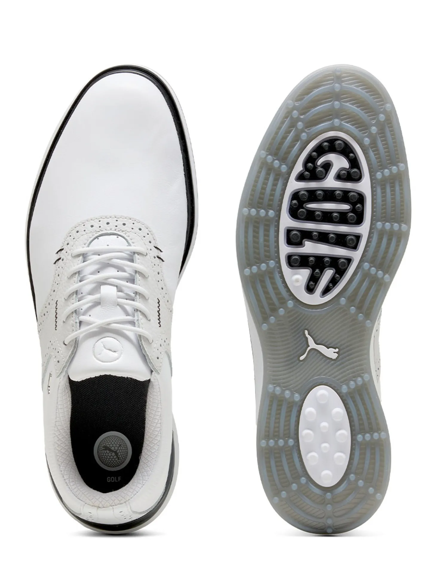 Puma Avant Golf Shoes - Puma White/Ash Grey/Puma Black