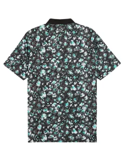 Puma CLOUDSPUN Abstract Camo Polo - Puma Black/Aquatic