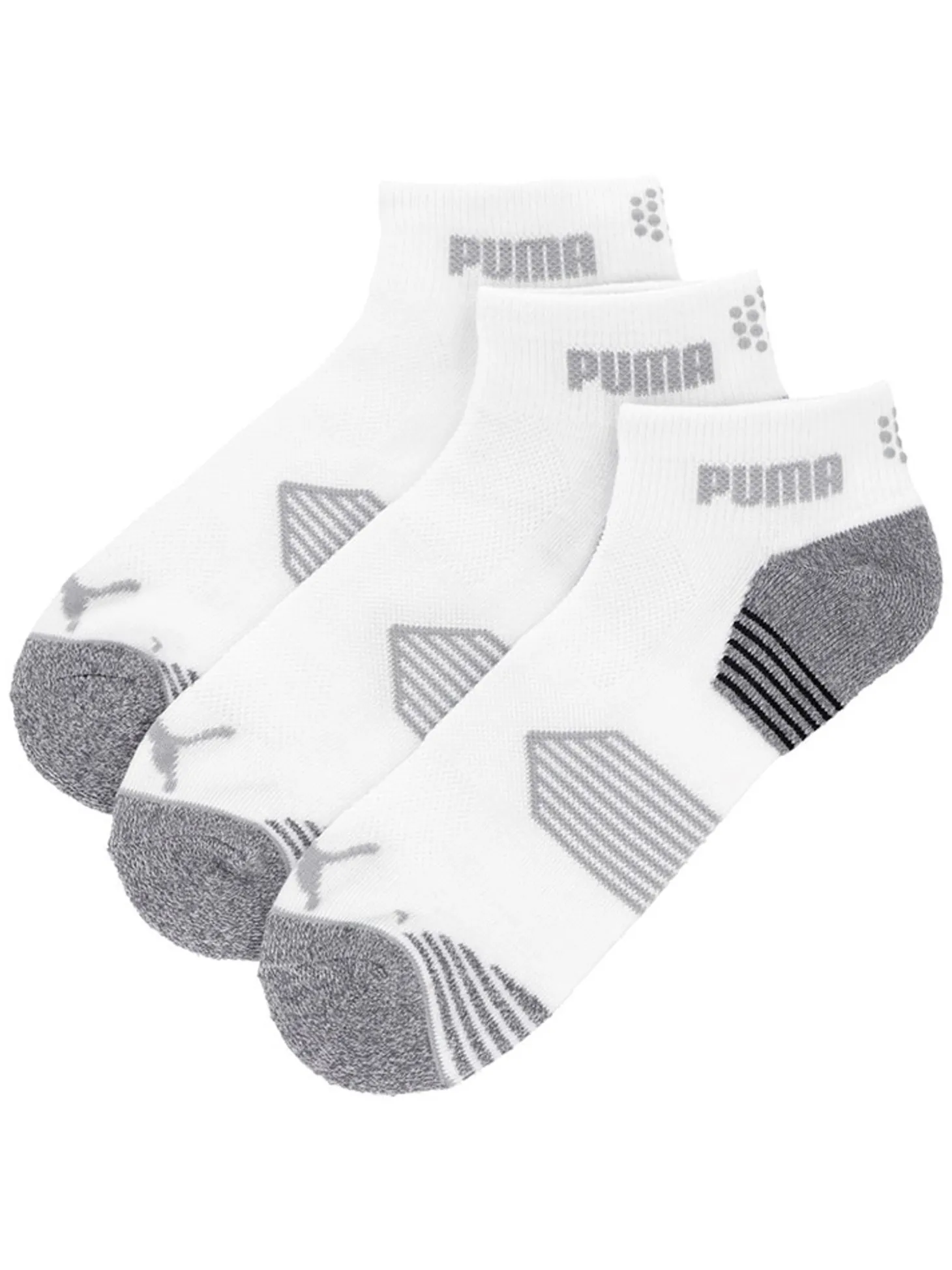 Puma Essential 1/4 Cut 3 Pair Pack Socks