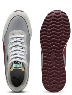 Puma Helsinki G Spikeless Golf Shoes - Ash Grey/Ruby Shimmer/Frosted Ivory