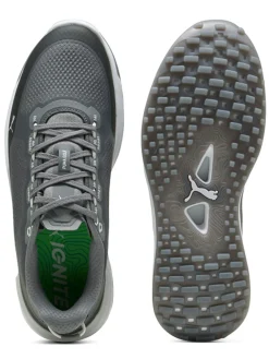 Puma IGNITE Elevate X Spikeless Golf Shoes - Slate Sky/Puma Black/Ash Grey