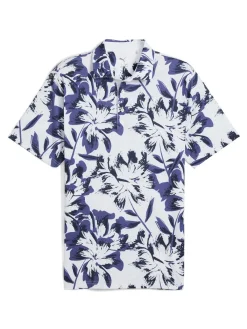 Puma MATTR Broken Flower Polo - White Glow/Blue Crystal