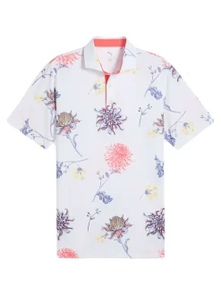 Puma MATTR Dahlia Polo - White Glow/Peach Frost