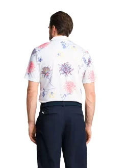 Puma MATTR Dahlia Polo - White Glow/Peach Frost