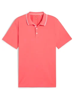 Puma MATTR Elevated Solid Polo - Peach Frost