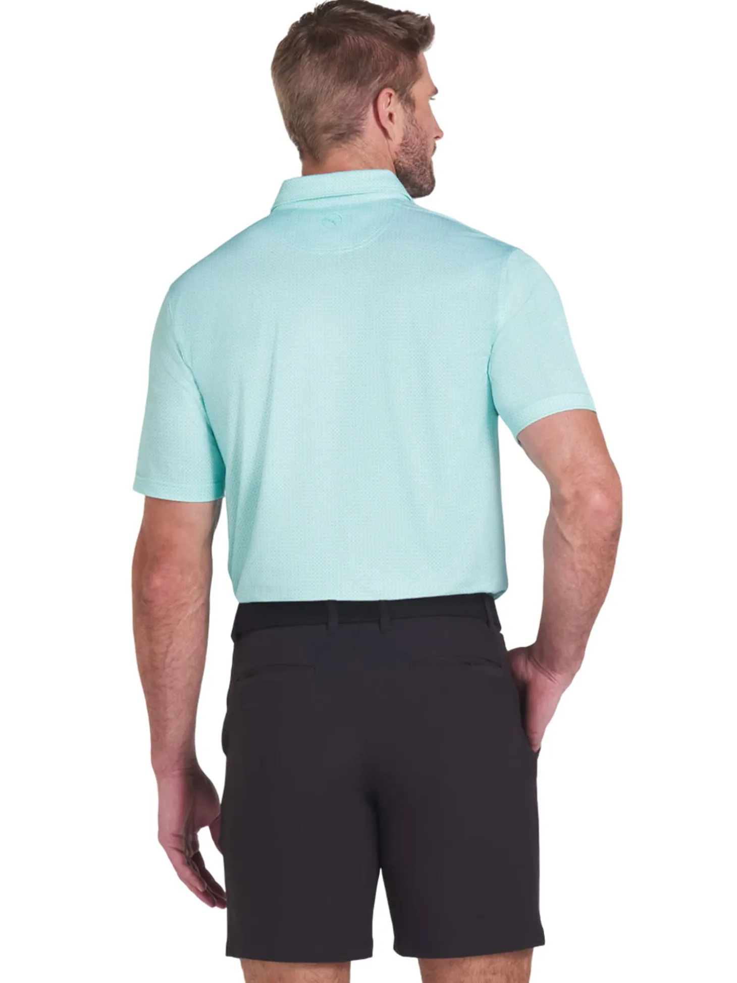 Puma MATTR Tile Polo - Aquatic/White Glow