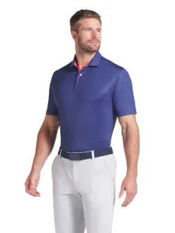 Puma MATTR Tile Polo - Blue Crystal/Deep Navy