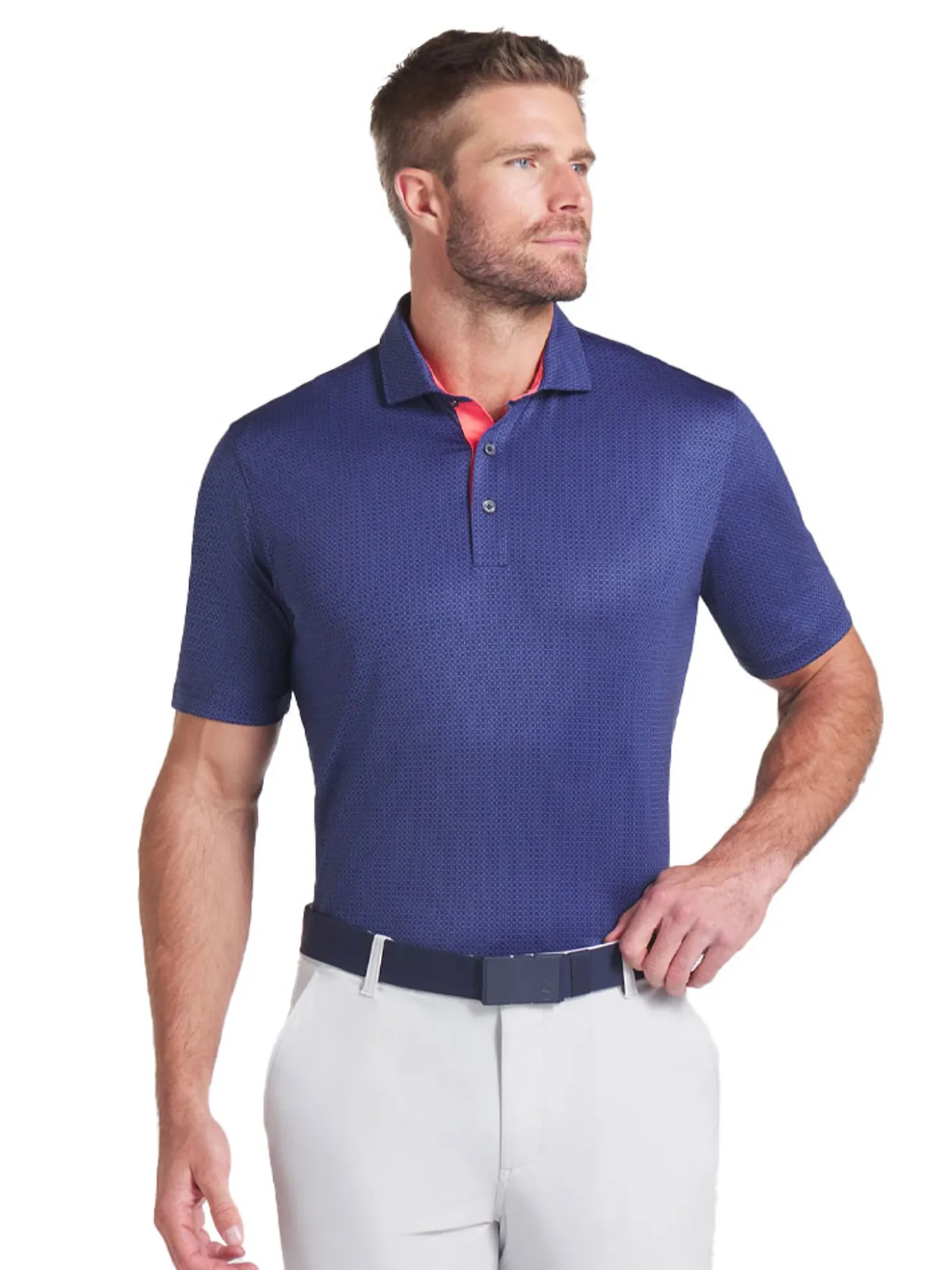 Puma MATTR Tile Polo - Blue Crystal/Deep Navy