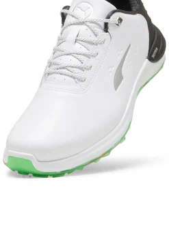 Puma Phantomcat NITRO+ Golf Shoes - Puma White/Puma Black/Fluro Green