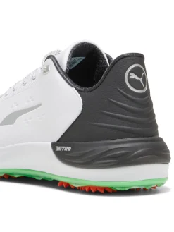 Puma Phantomcat NITRO+ Golf Shoes - Puma White/Puma Black/Fluro Green