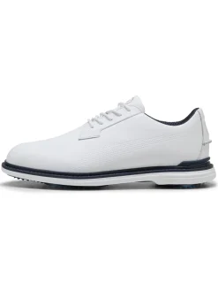 Puma Royale Golf Shoes - Puma White/Deep Navy/Team Light Blue