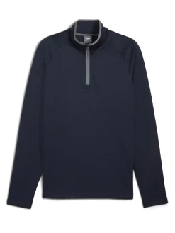Puma Waffle Fleece 1/4-Zip - Deep Navy