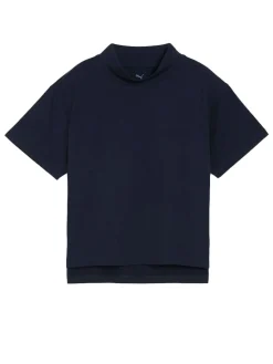 Puma Womens Charlotte Modalon Golf Mock - Deep Navy