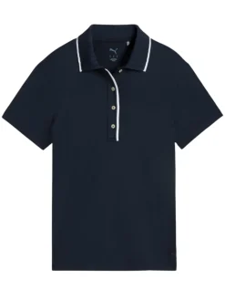 Puma Womens CLOUDSPUN Bridges Golf Polo - Deep Navy
