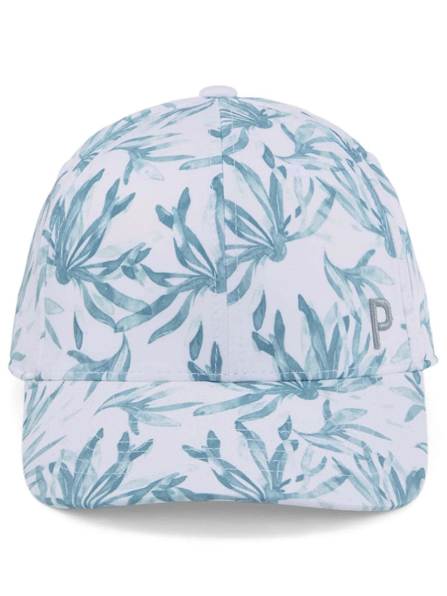 Puma Women's Graphic Ponytail P Cap - White Glow/Adriatic