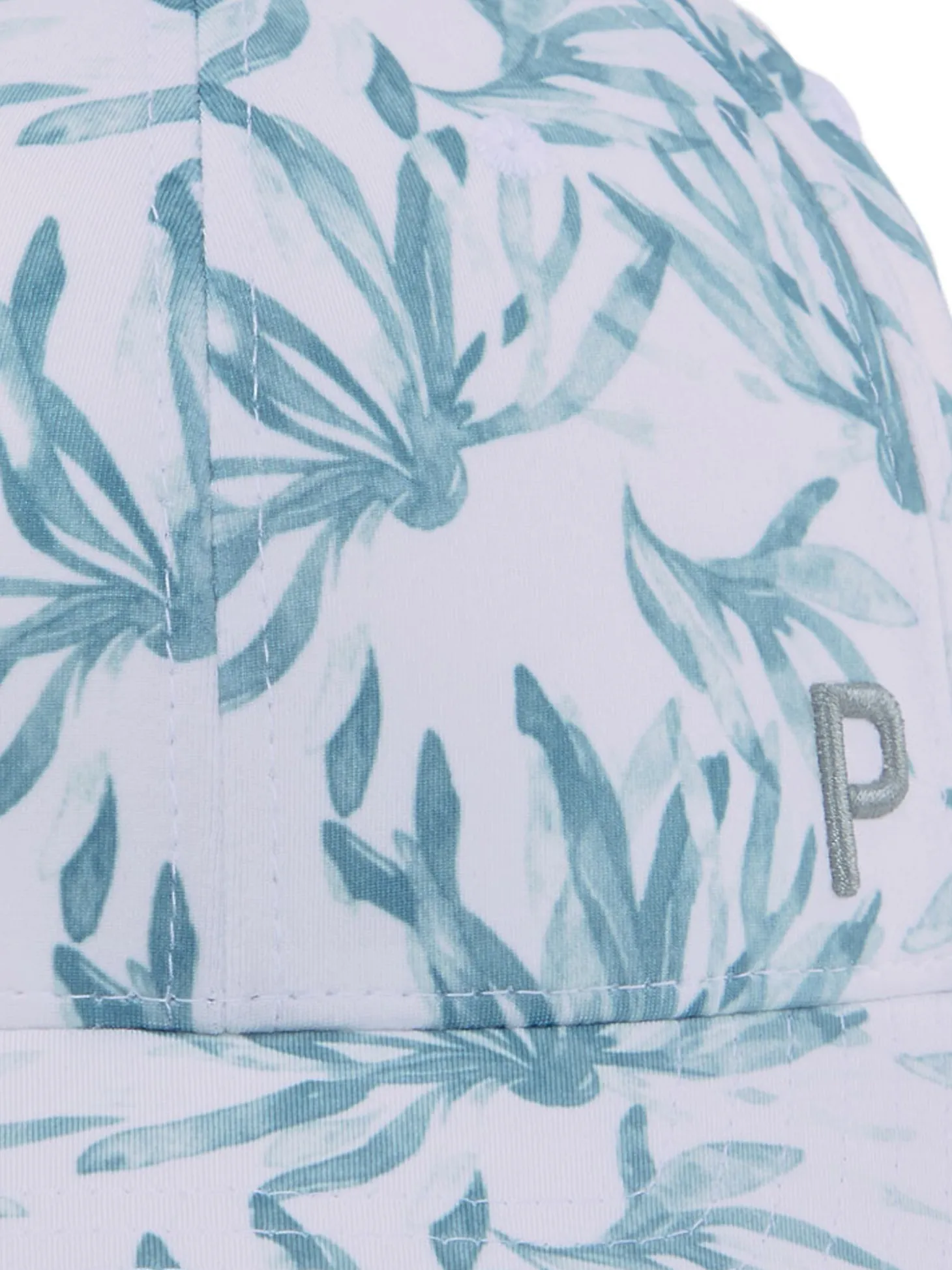 Puma Women's Graphic Ponytail P Cap - White Glow/Adriatic