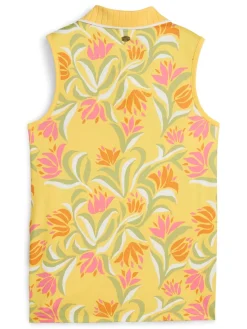 Puma Womens x Dani Dazey Sleeveless Polo - Sunny Yellow